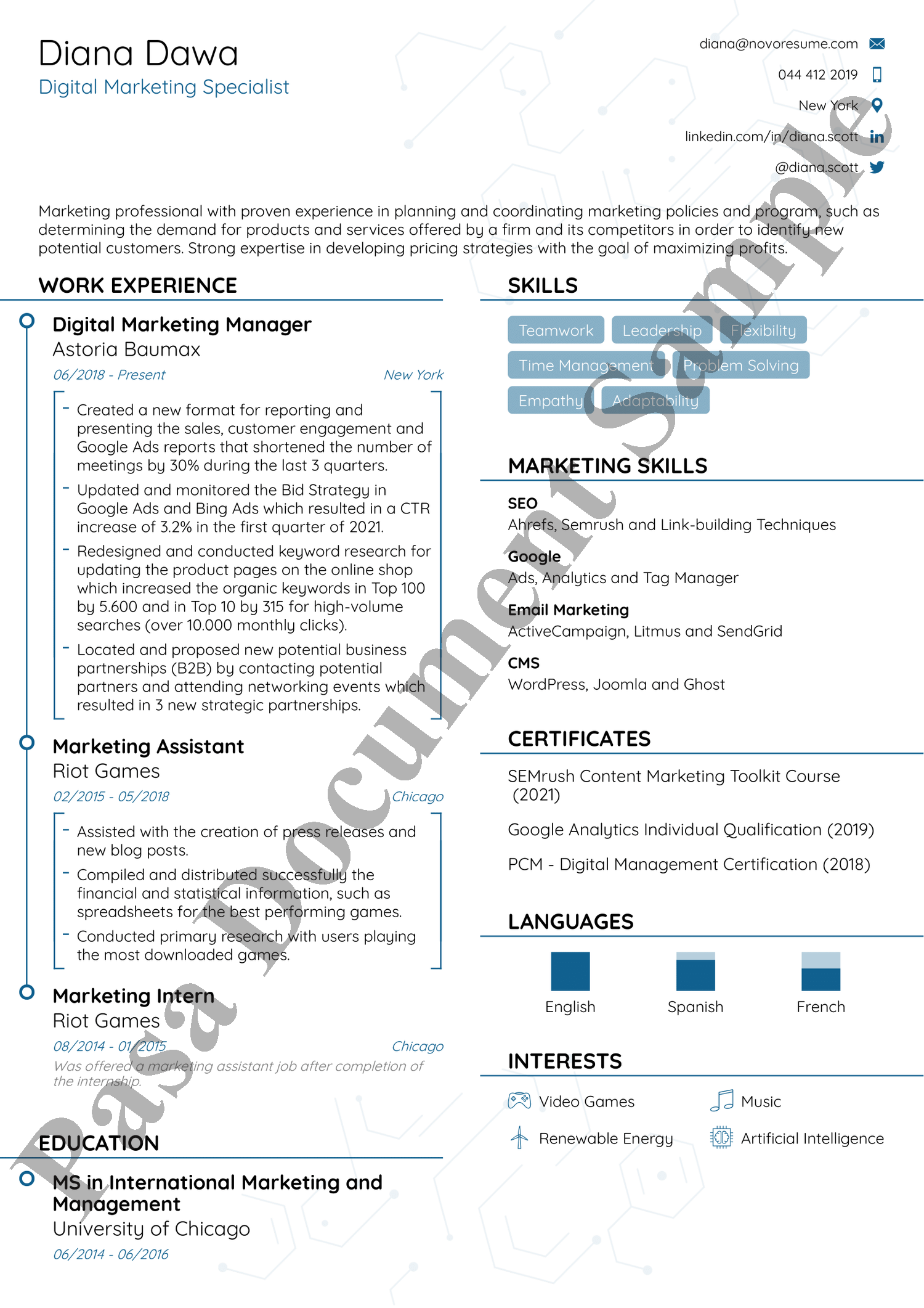 CV-sample-pasa